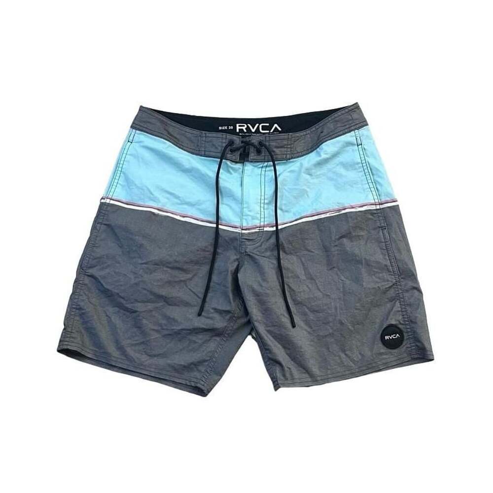 RVCA Men's Board Shorts Swim Trunks Size 30 Gray Light Blue